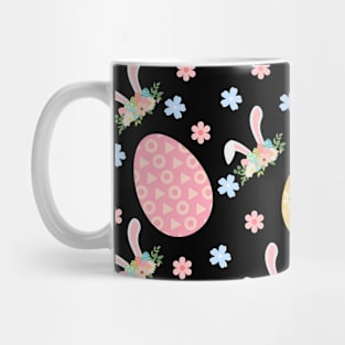 Easter Pattern Vibrant Egg and Flower Patterns Mug